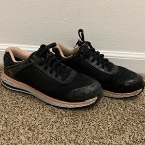 Timberland Black Steel-Toed Work Shoes for Women Sz 9